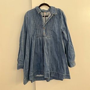 Free People Denim Babydoll Dress